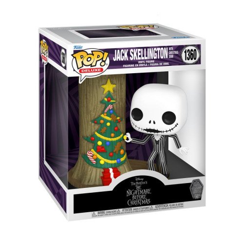 The Nightmare Before Christmas 30th Anniversary - Jack Skellington with Christmas Door Deluxe Pop! Vinyl Figure