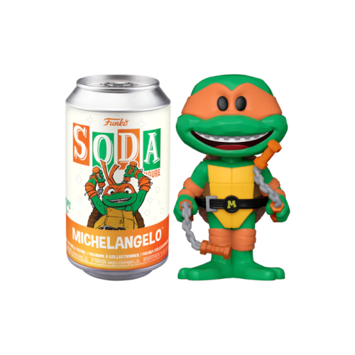 Teenage Mutant Ninja Turtles: Mutant Mayhem - Michelangelo Vinyl SODA Figure in Collector Can