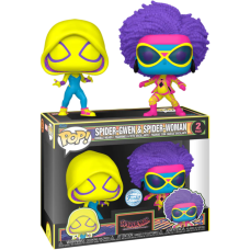 Spider-Man: Across the Spider-Verse - Spider-Gwen & Spider-Woman Blacklight Pop! Vinyl 2-Pack