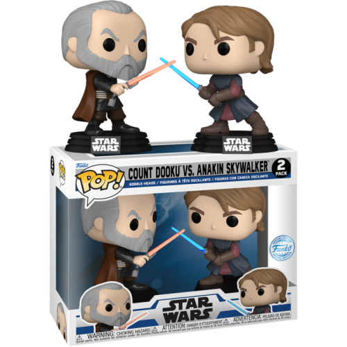 Star Wars: The Clone Wars - Anakin Skywalker & Count Dooku Pop! Vinyl Figure 2-Pack