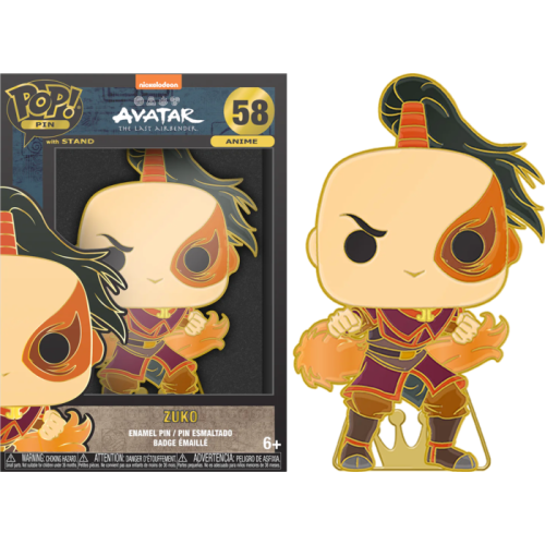 Avatar: the Last Airbender - Zuko 4 inch Pop! Pin