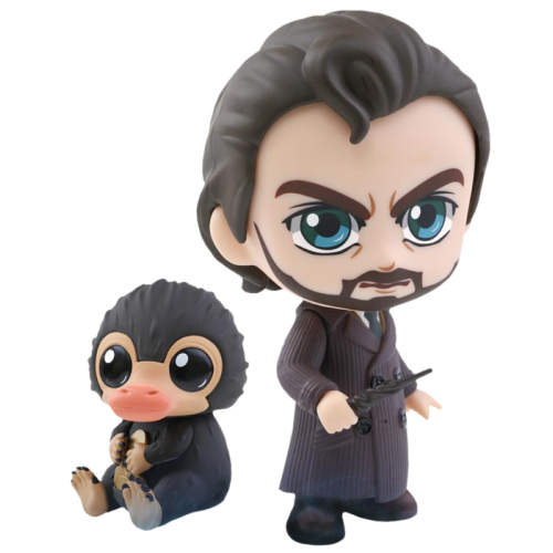 Fantastic Beasts 2: The Crimes of Grindelwald - Albus Dumbledore & Niffler Cosbaby 3.75 inch Hot Toys Bobble-Head Figure 2-Pack