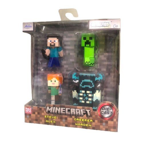 Minecraft - 2.5 inch MetalFigs 4-Pack