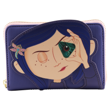 Coraline - Stars Cosplay Glow in the Dark 4 inch Faux Leather Zip-Around Wallet