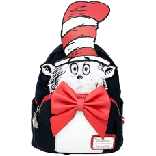 Dr. Seuss - Cat in the Hat Cosplay 10 inch Faux Leather Mini Backpack