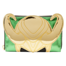 Marvel - Metallic Loki 4 inch Faux Leather Zip-Around Wallet