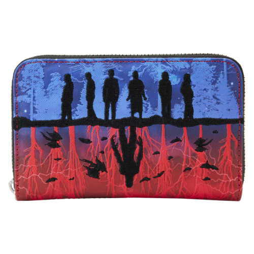 Stranger Things - Upside Down Shadows 4 inch Faux Leather Zip-Around Wallet