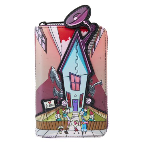 Invader Zim - Secret Lair 4 inch Faux Leather Zip-Around Wallet