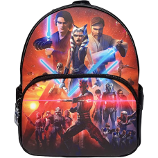 Star Wars - Clone Wars Glow in the Dark 10 inch Faux Leather Mini Backpack