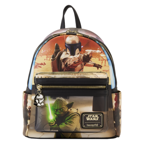 Star Wars - Attack of the Clones Scene 10 inch Faux Leather Mini Backpack