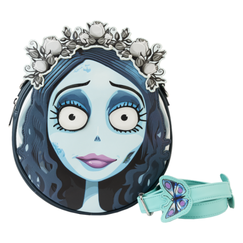 Corpse Bride - Emily Glow in the Dark 9 inch Faux Leather Crossbody Bag