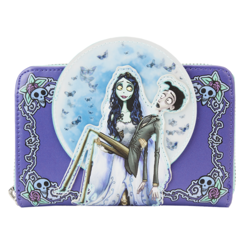 Corpse Bride - Moon Lenticular 4 inch Faux Leather Zip-Around Wallet