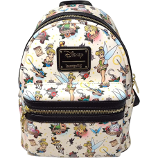 Peter Pan (1953) - Tinker Bell Tattoo 10 inch Faux Leather Mini Backpack