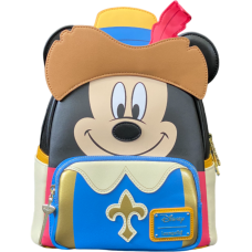 Disney - Mickey Musketeer Cosplay 10" Faux Leather Mini Backpack