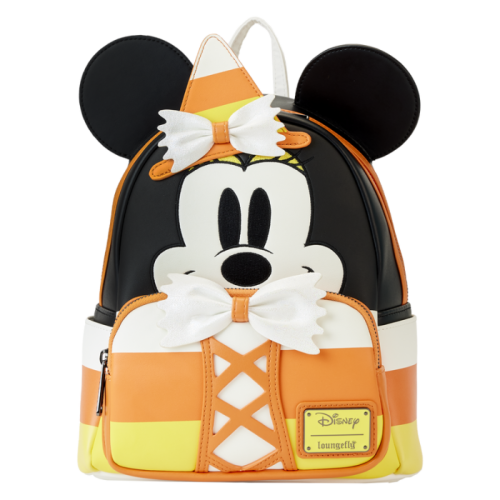 Disney - Minnie Mouse Candy Corn Cosplay Glow in the Dark 10 inch Faux Leather Mini Backpack