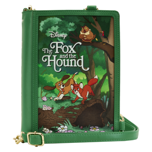 The Fox and the Hound (1981) - Book 9 inch Faux Leather Convertible Crossbody Bag