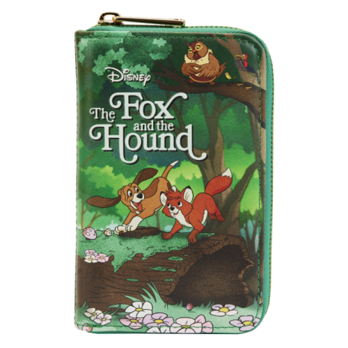 The Fox and the Hound (1981) - Book 4 inch Faux Leather Zip-Around Wallet