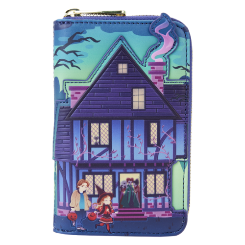 Hocus Pocus - Sanderson Sisters House Glow in the Dark 4 inch Faux Leather Zip-Around Wallet