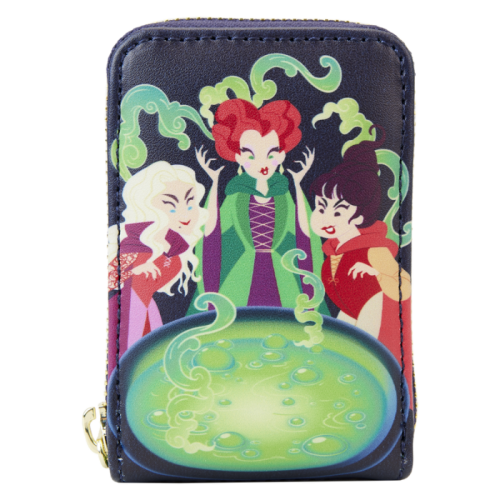 Hocus Pocus - Sanderson Sisters Cauldron Glow in the Dark 3 inch Faux Leather Accordion Wallet