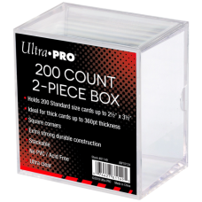 Ultra Pro - Clear 2-Piece Plastic Card Storage Box (250 Count)