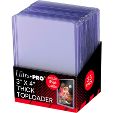 Ultra Pro - 3” x 4” Thick 55pt Card Top Loader (25 Count)