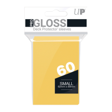 Ultra Pro - Yellow PRO-Gloss Small Deck Protector Sleeves (60 Count)