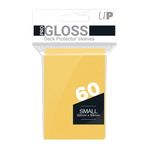 Ultra Pro - Yellow PRO-Gloss Small Deck Protector Sleeves (60 Count)