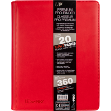 Ultra Pro - Red Premium Leatherette 9-Pocket PRO-Binder Card Album