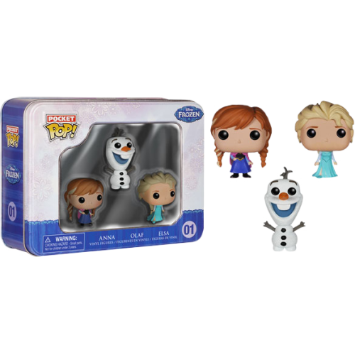 Frozen - Elsa, Anna and Olaf Pocket Pop! 3-Pack Tin