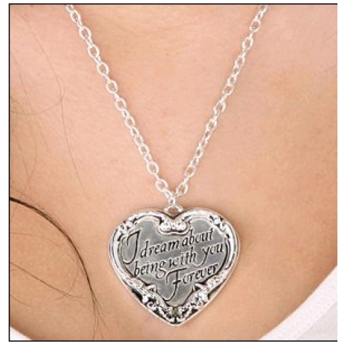 Twilight - Jewellery Heart Quote Necklace