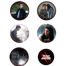 Twilight - Pin Set of 6 Style A Team Jacob