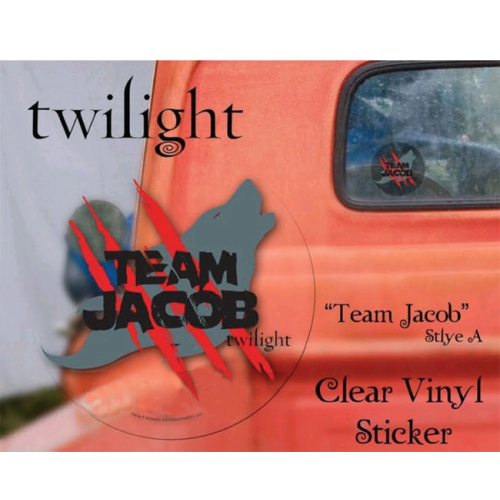 Twilight - Sticker Clear Vinyl Team Jacob