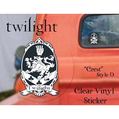 Twilight - Sticker Clear Vinyl Style D Crest