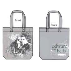 Twilight - Tote Bag Edward and Bella (Vector Grey)