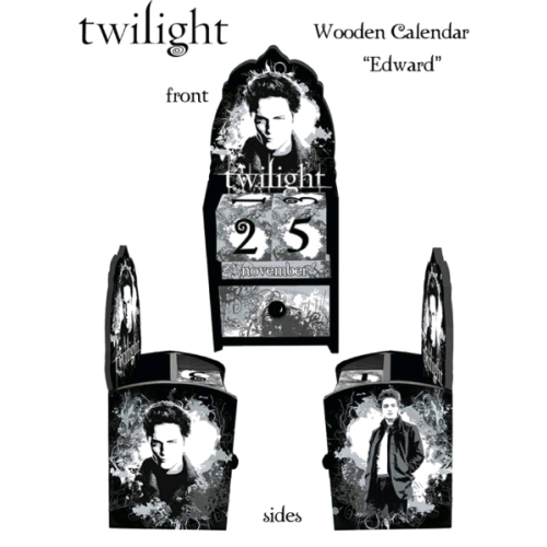 Twilight - Calendar Wooden Edward Cullen