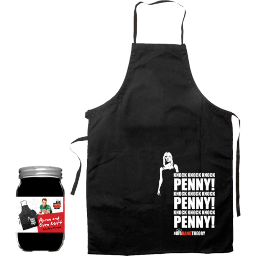 Big Bang Theory - Knock Penny Apron and Oven Mitt Set