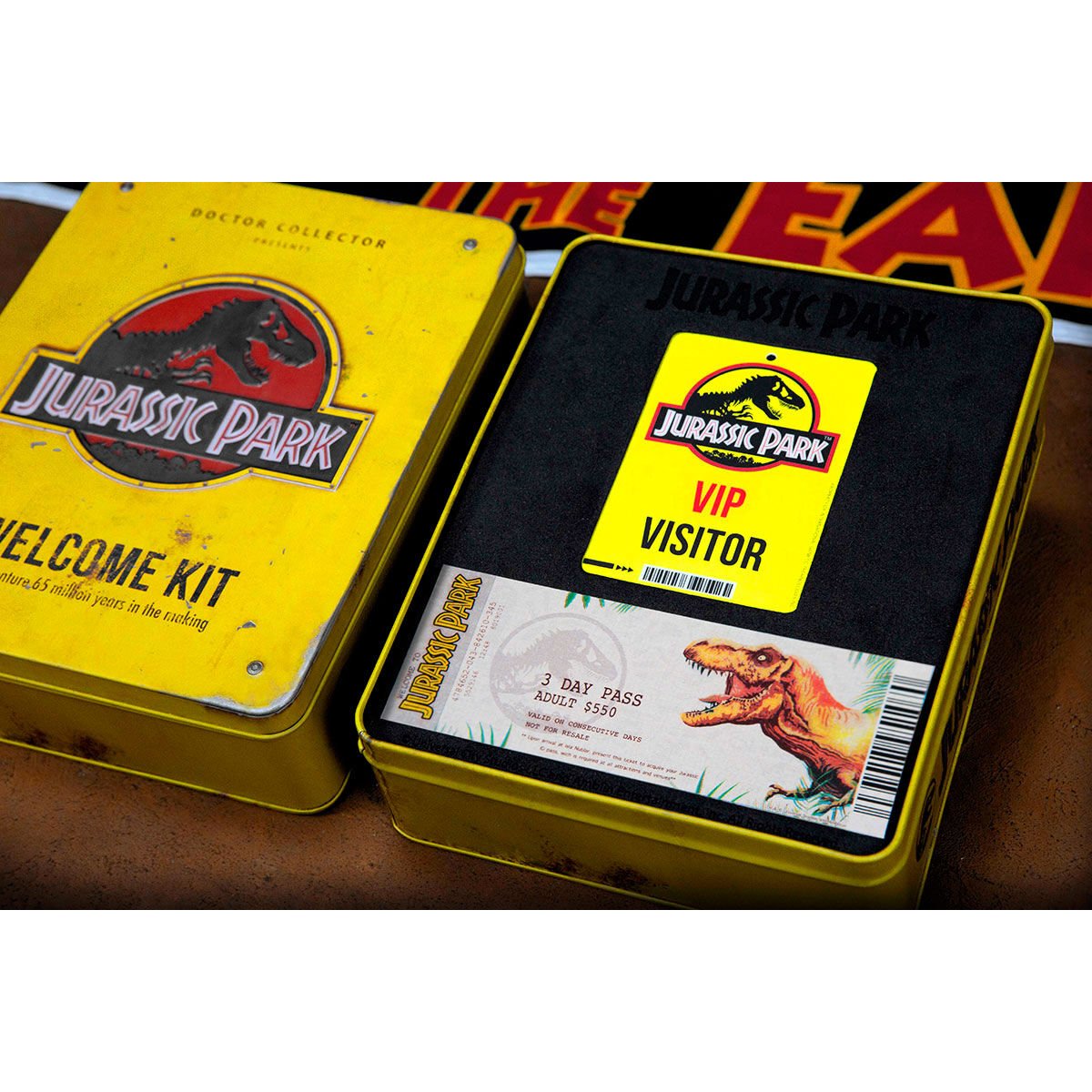 Jurassic Park Welcome Kit Standard metal box replica - Image 3