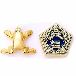 Harry Potter Chocolate Frog gold plated stud earrings
