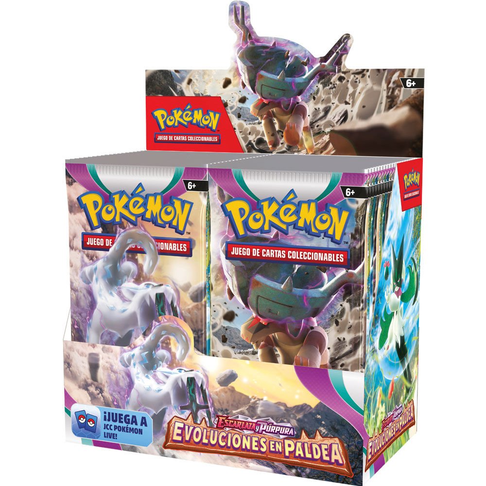 Spanish Pokemon Developments in Paldea trading card game envelopes - Image 2