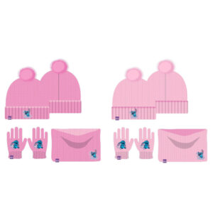 Disney Stitch kids winter set snood hat gloves