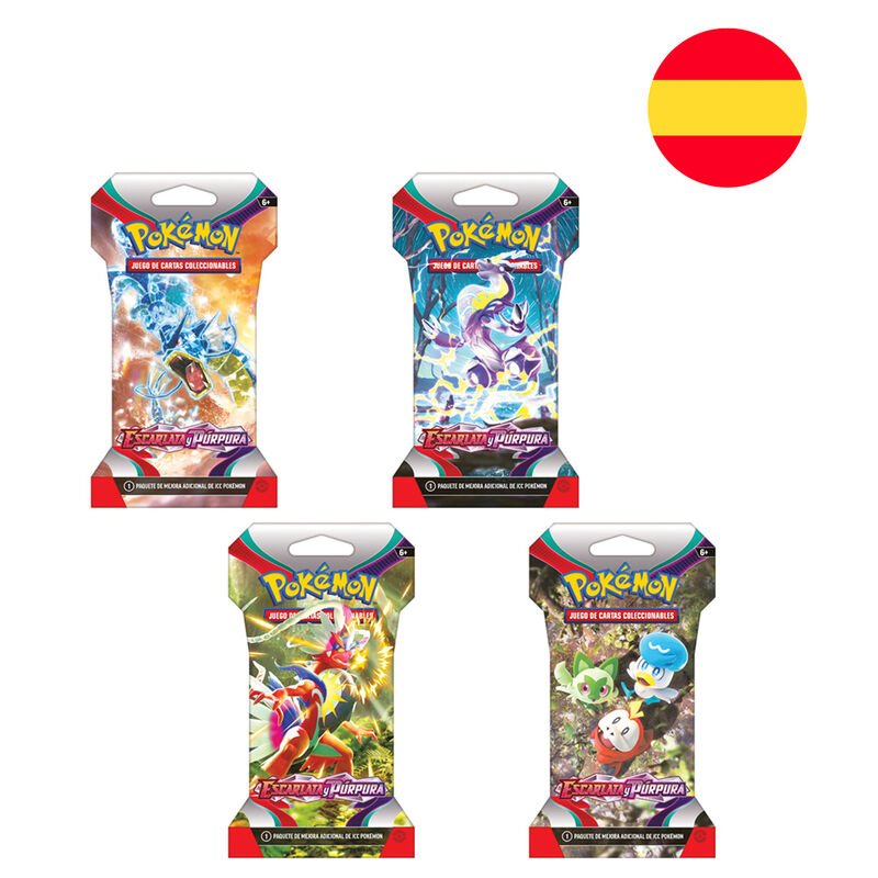 Spanish Pokemon Scarlet & Violet Collectible card game envelope