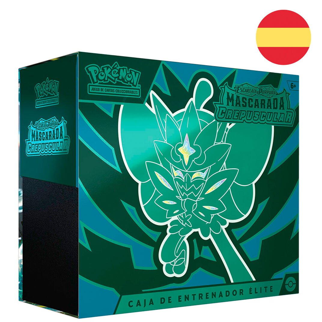Spanish Pokemon Scarlet & Purple Mascarada Crepuscular Collectible card game case - Image 3