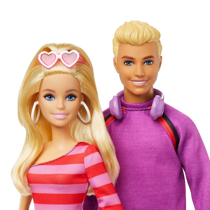 Barbie pack 2 Barbie and Ken Skaters dolls - Image 2