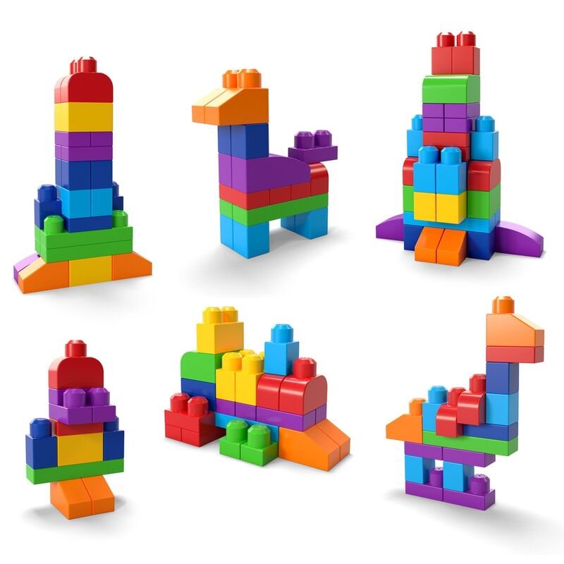 Mega Bloks Blue Bag 60pcs - Image 4