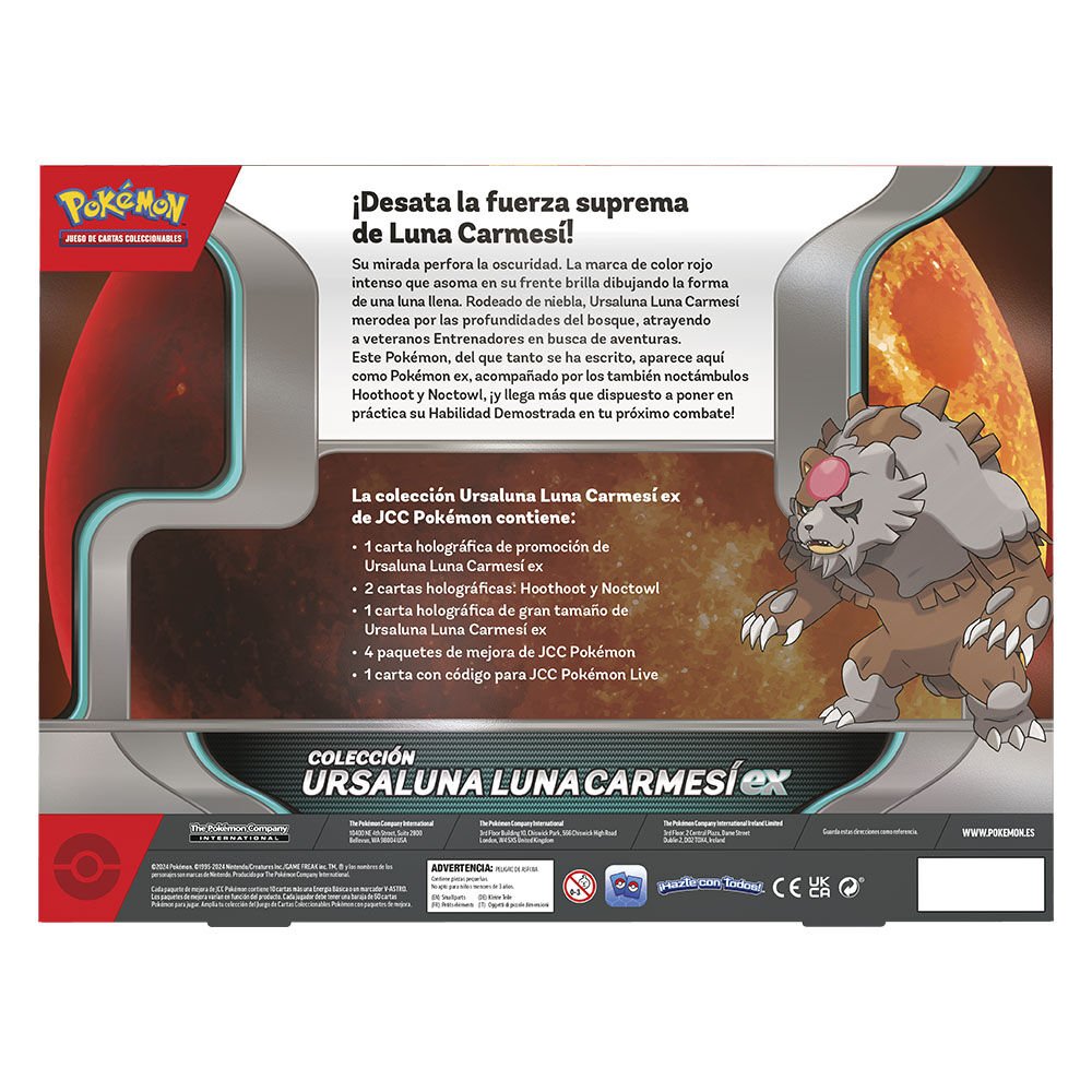 Spanish Pokemon Ursaluna Luna Carmesi Collectible card game box - Image 2