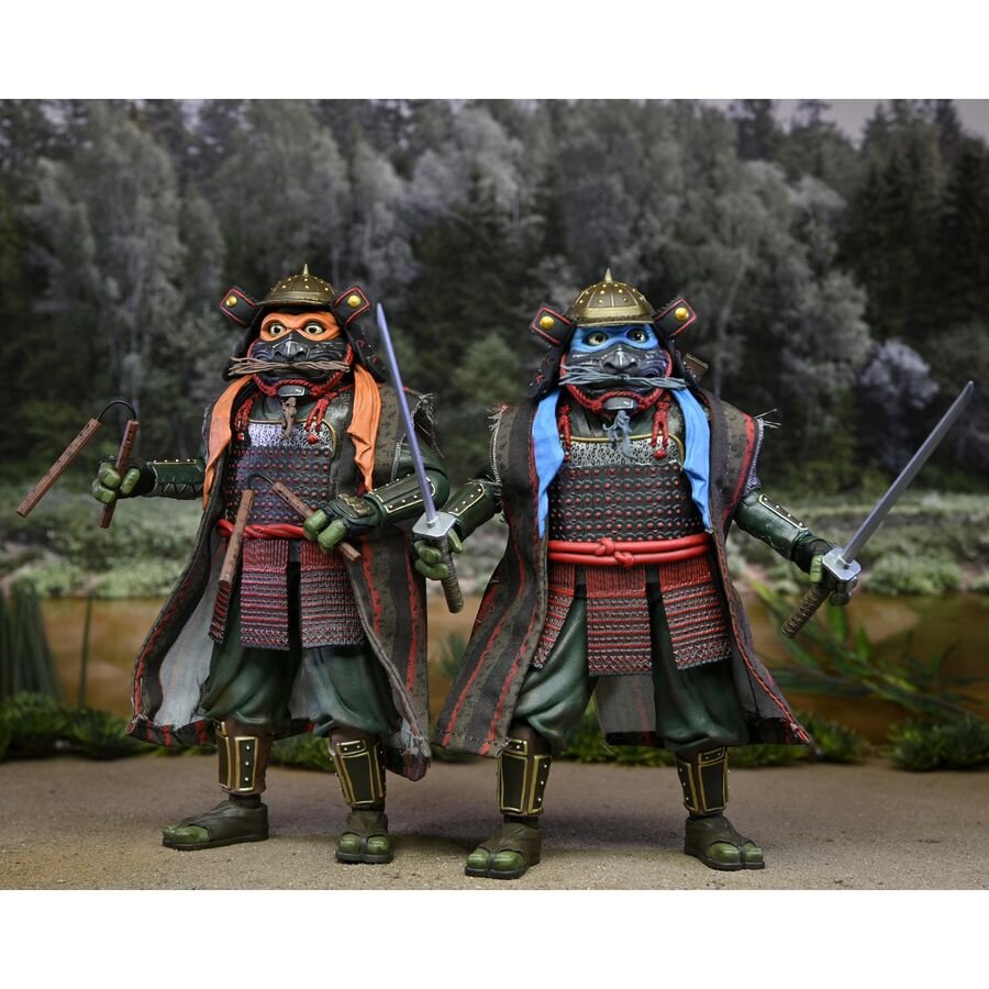 Ninja Turtles 3 Teenage Mutant Leonardo & Michelangelo pack 2 figures 18cm - Image 3