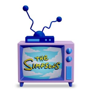 The Simpsons TV lamp