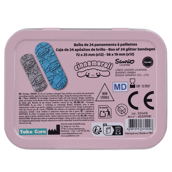 Hello Kitty Cinnamoroll metal band-aid box - Image 3