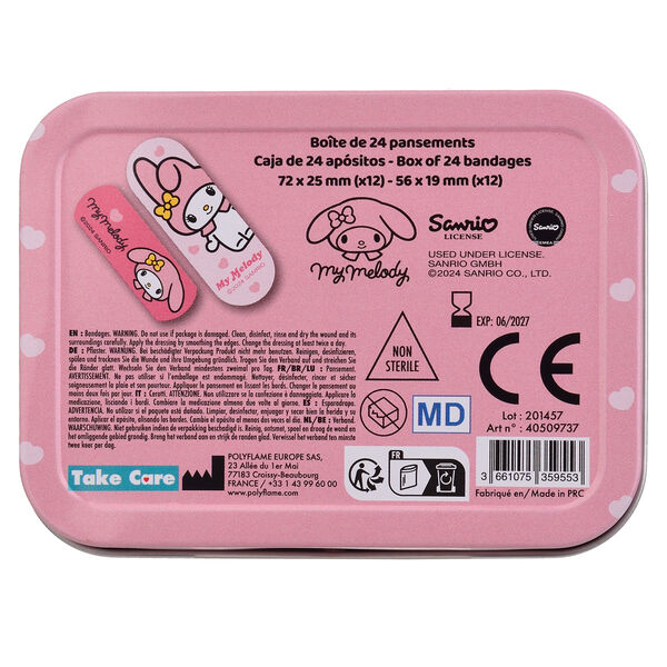 Hello Kitty My Melody metal band-aid box - Image 3
