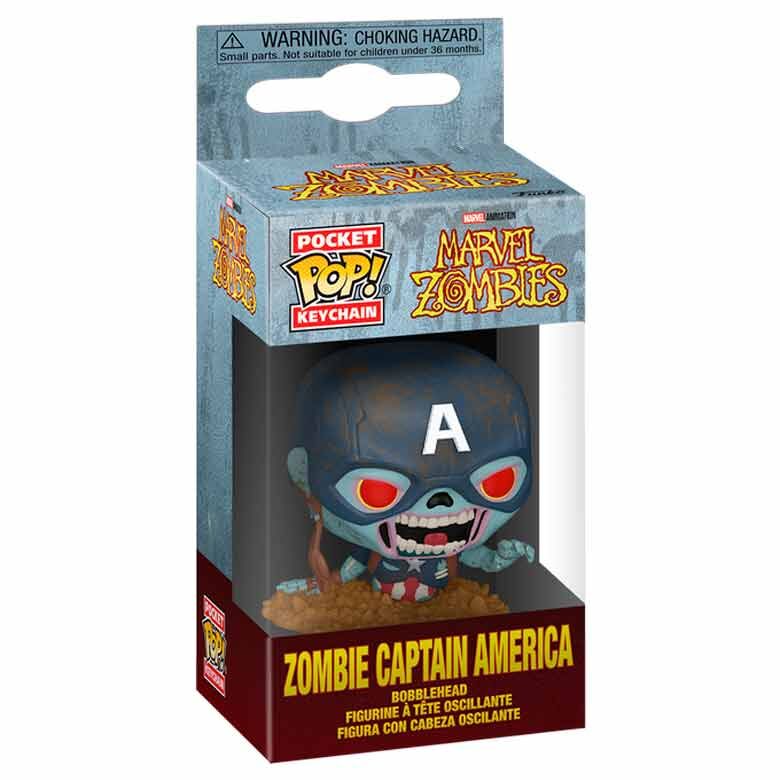 Pocket POP Keychain Marvel - Marvel Zombies Captain America - Image 2